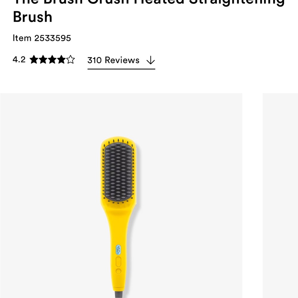 Drybar Yellow and Black Hair Tool Sleek Design